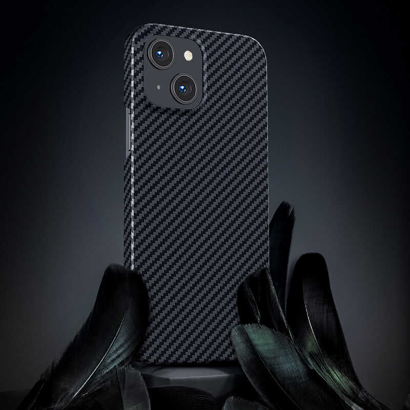 Apple iPhone 13 Case M-safe Carbon Fiber Benks Essential Kevlar Cover Black 