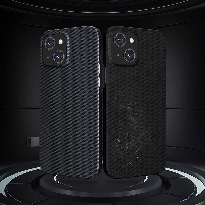 Apple iPhone 13 Case M-safe Carbon Fiber Benks Essential Kevlar Cover Black 