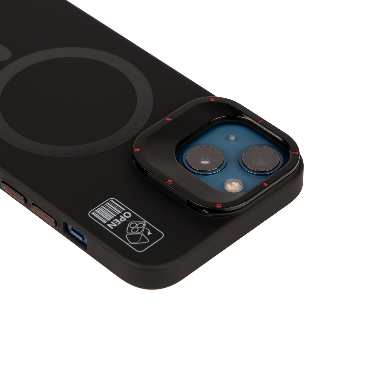 Apple iPhone 13 Case M-safe Charging Stand YoungKit Hermit Bracket Series Cover Black 