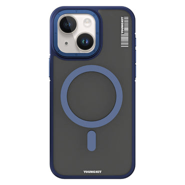 Apple iPhone 13 Case M-safe Charging Feature Youngkit Rock Sand Series Cover Blue 