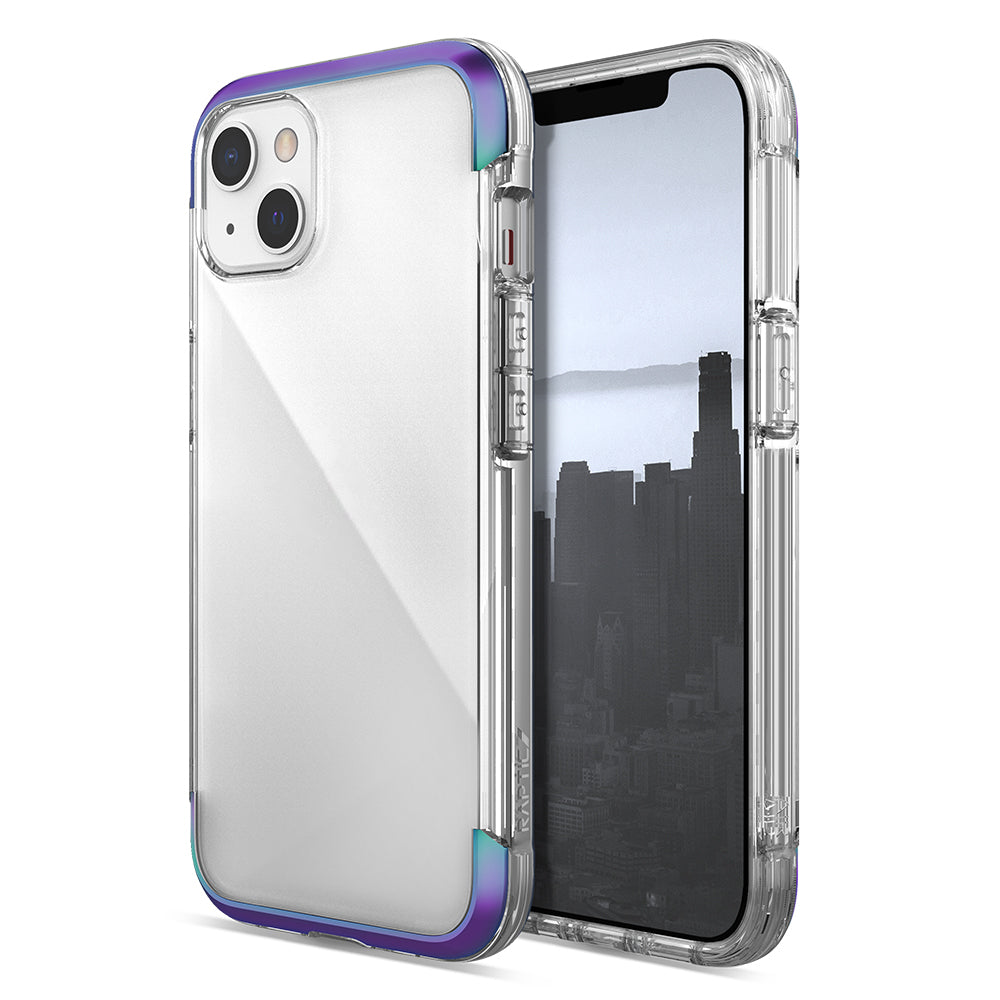Apple iPhone 13 Case Raptic Air Series Airbag Design Metal Corner Transparent Cover Colorful 