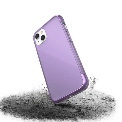 Apple iPhone 13 Kılıf Raptic Air Serisi Airbag Tasarımlı Metal Köşelikli Şeffaf Kapak Kırmızı