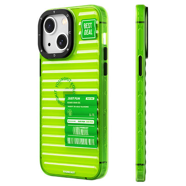 Apple iPhone 13 Case Transparent Colorful Design YoungKit Fluorite Series Cover Green 