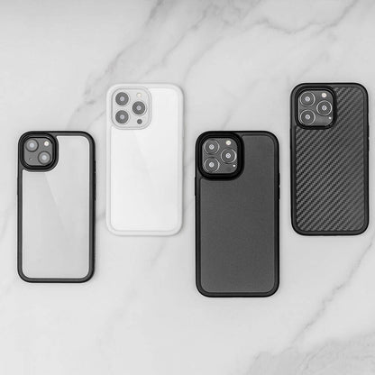 Apple iPhone 13 Kılıf Ultra İnce Şok Önleyicili Lisanslı Switcheasy Aero Plus Kapak Siyah Karbon