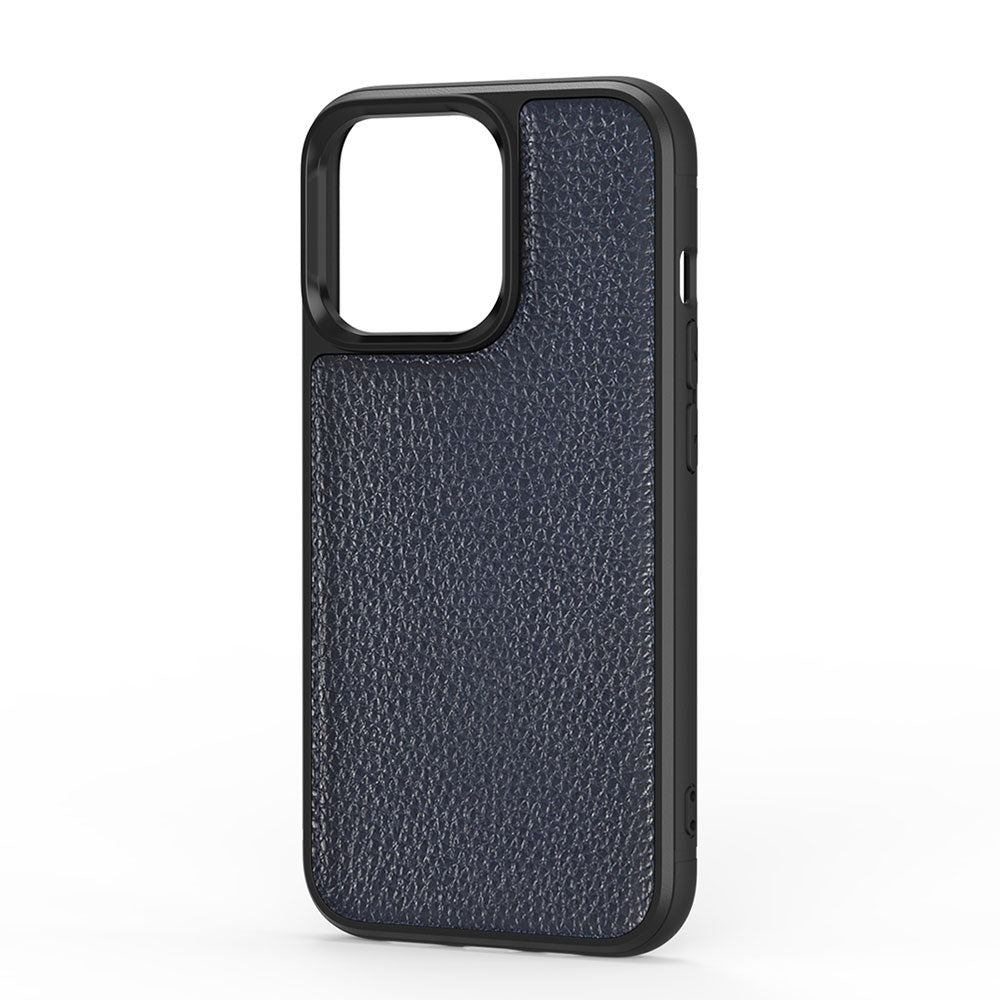 Apple iPhone 13 Case Wiwu Genuine Leather Plastic Calfskin Original Leather Cover Green 