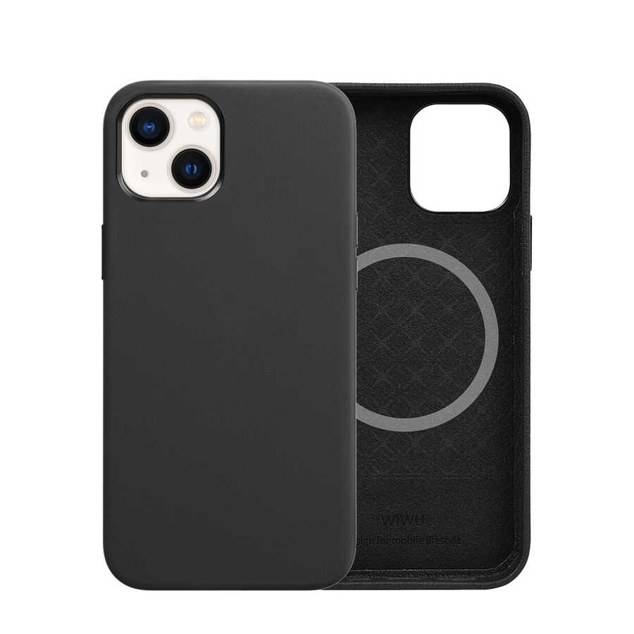 Apple iPhone 13 Case Wiwu M-safe Magnetic Cover Black 