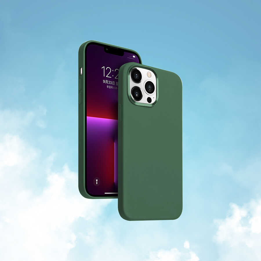 Apple iPhone 13 Case Wiwu M-safe Magnetic Silicone Cover Blue 