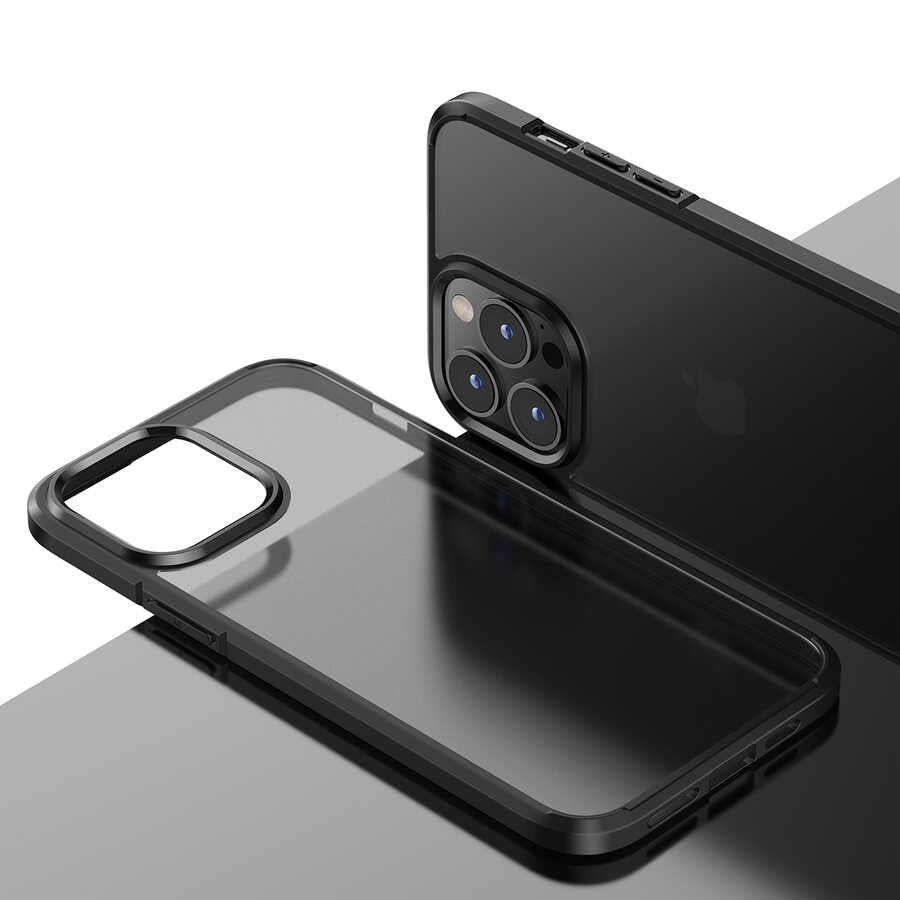 Apple iPhone 13 Kılıf Wlons H-Bom Kapak Renksiz