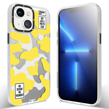 Apple iPhone 13 Case YoungKit Camouflage Series Cover Yellow 
