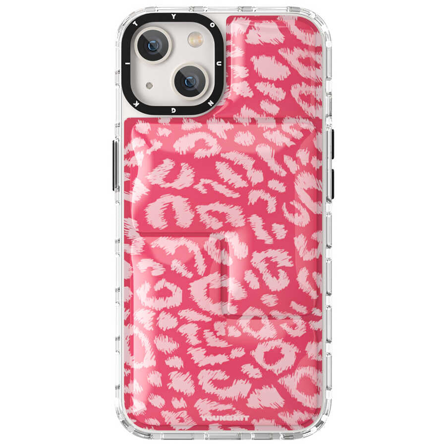 Apple iPhone 13 Case YoungKit Leopard Article Series Cover Brown 