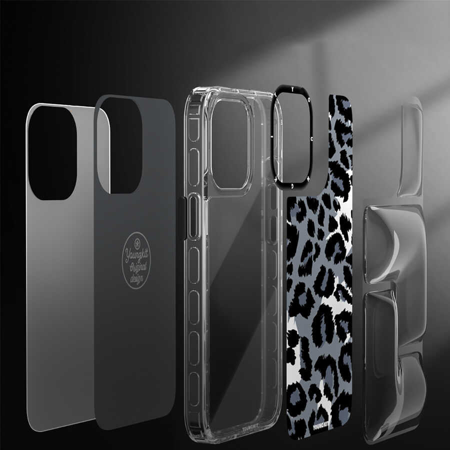 Apple iPhone 13 Case YoungKit Leopard Article Series Cover Pink 