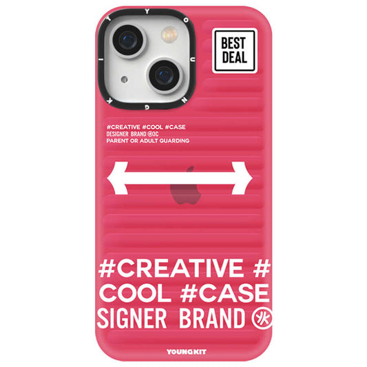 Apple iPhone 13 Case YoungKit Luggage FireFly Series Cover Pink 