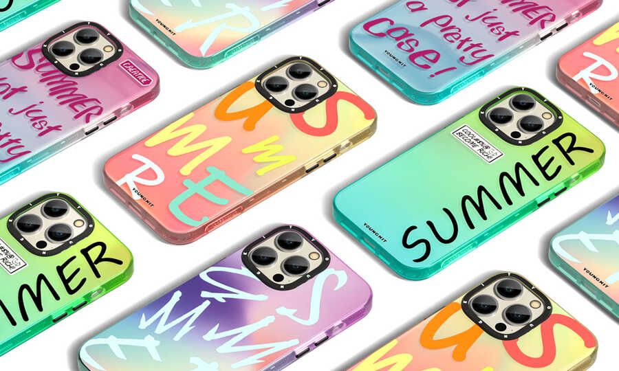 Apple iPhone 13 Case YoungKit Summer Series Cover Orange 