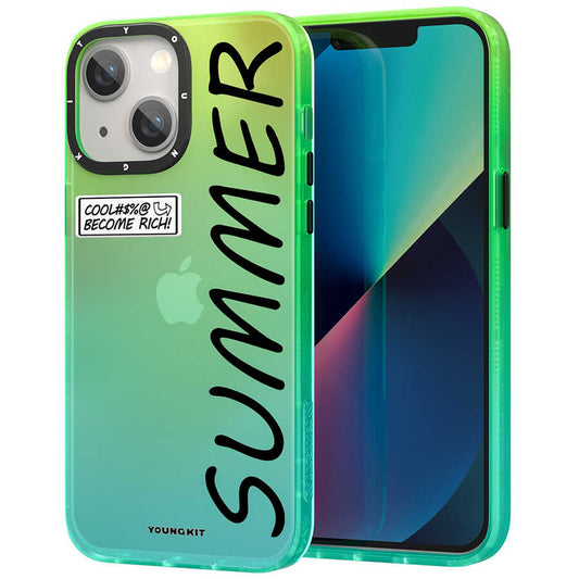 Apple iPhone 13 Case YoungKit Summer Series Cover Green 