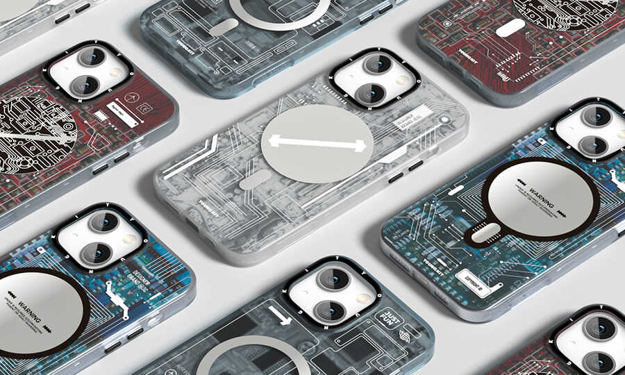 Apple iPhone 13 Case YoungKit Technology Series Cover White 