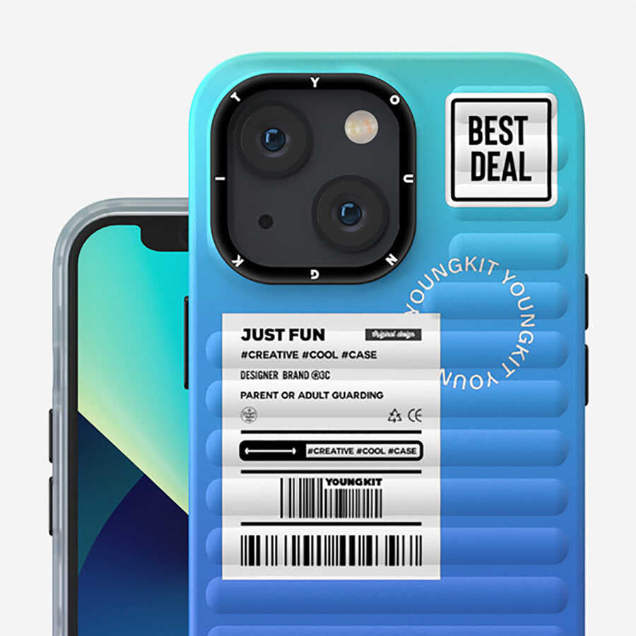 Apple iPhone 13 Case YoungKit The Secret Color Series Cover Blue 