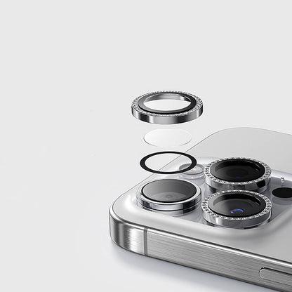 Apple iPhone 13 Pro Casebang Gem Kamera Lens Koruyucu Gümüş