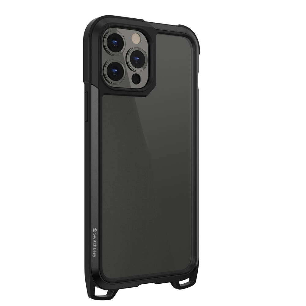 Apple iPhone 13 Pro Kılıf Boyun Askılı Kompozit Tasarımlı Şok Önleyicili Lisanslı Switcheasy Odyssey Kapak Rainbow