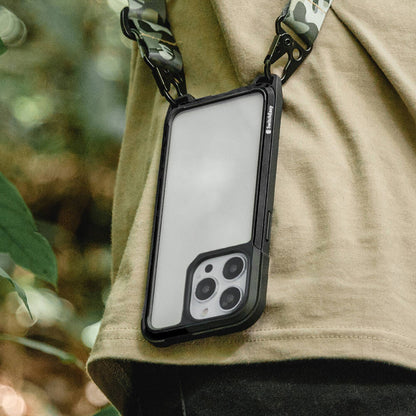Apple iPhone 13 Pro Kılıf Boyun Askılı Kompozit Tasarımlı Şok Önleyicili Lisanslı Switcheasy Odyssey Kapak Rainbow