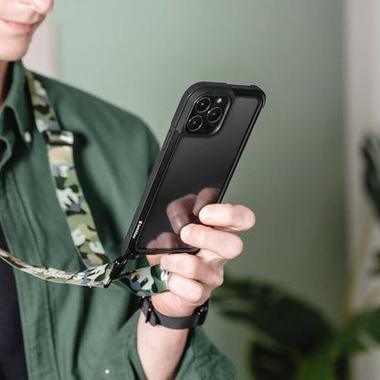 Apple iPhone 13 Pro Kılıf Boyun Askılı Kompozit Tasarımlı Şok Önleyicili Lisanslı Switcheasy Odyssey Kapak Rainbow