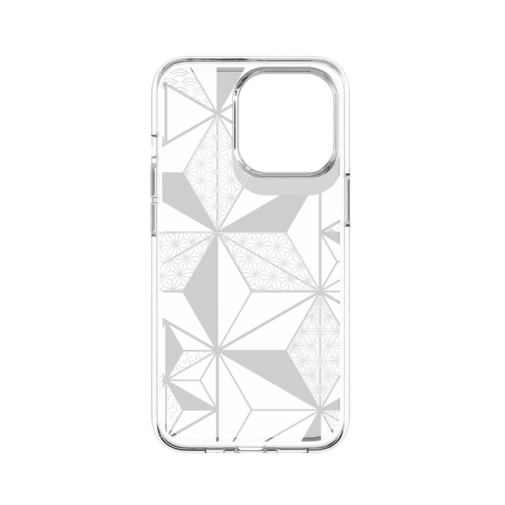 Apple iPhone 13 Pro Kılıf Çift IMD Baskılı Lisanslı Switcheasy Artist Asanoha Kapak Renksiz