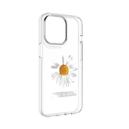 Apple iPhone 13 Pro Kılıf Çift IMD Baskılı Lisanslı Switcheasy Artist Daisy Kapak Renksiz
