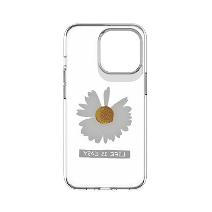 Apple iPhone 13 Pro Kılıf Çift IMD Baskılı Lisanslı Switcheasy Artist Daisy Kapak Renksiz