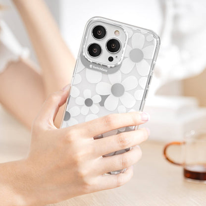 Apple iPhone 13 Pro Kılıf Çift IMD Baskılı Lisanslı Switcheasy Artist Fleur Kapak Renksiz