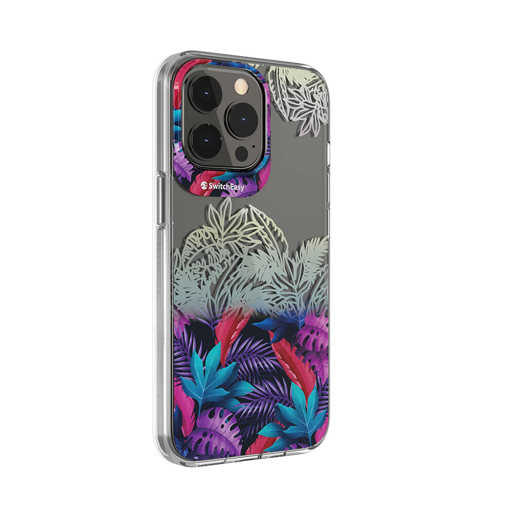 Apple iPhone 13 Pro Kılıf Çift IMD Baskılı Lisanslı Switcheasy Artist Henri Rousseau Kapak Mor
