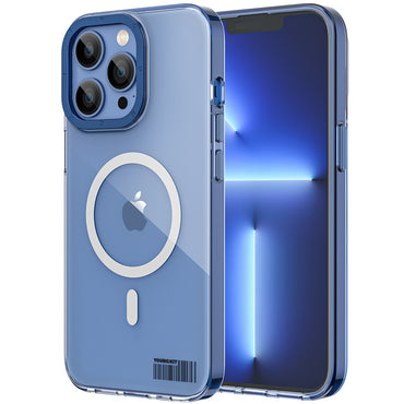 Apple iPhone 13 Pro Case M-safe Charging Feature Youngkit Colored Glaze Series Cover Blue 