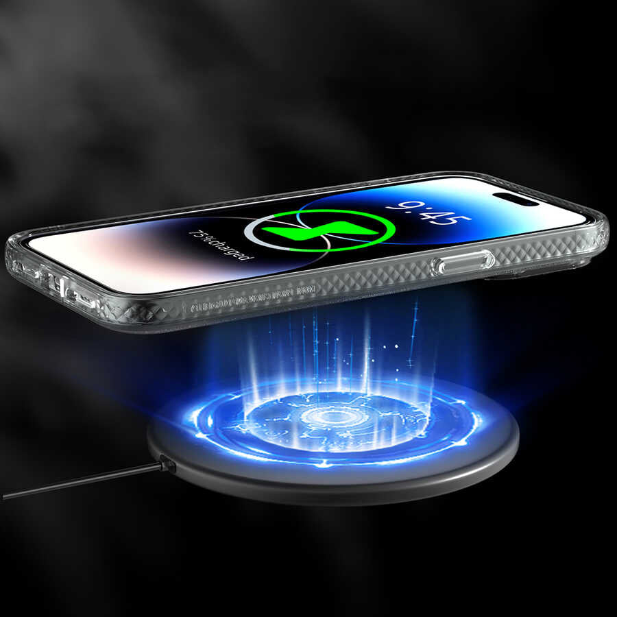 Apple iPhone 13 Pro Case M-safe Charging Feature Youngkit Rock Series Cover Black 