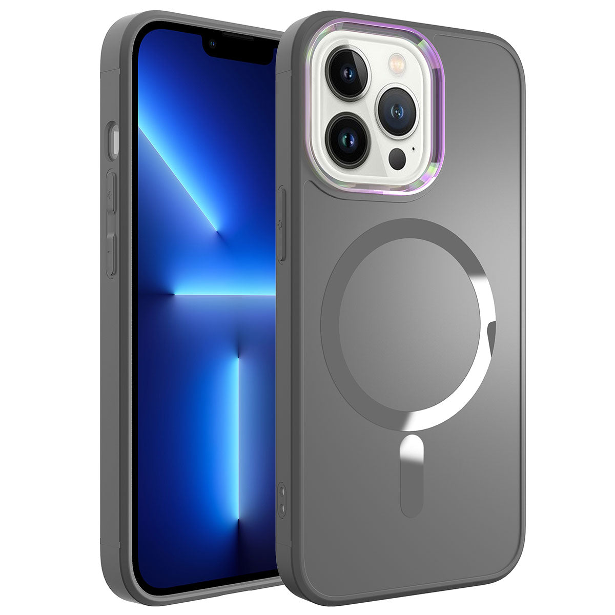 Apple iPhone 13 Pro Kılıf M-safe Wireless Şarj Özellikli Zore Stil Kapak
