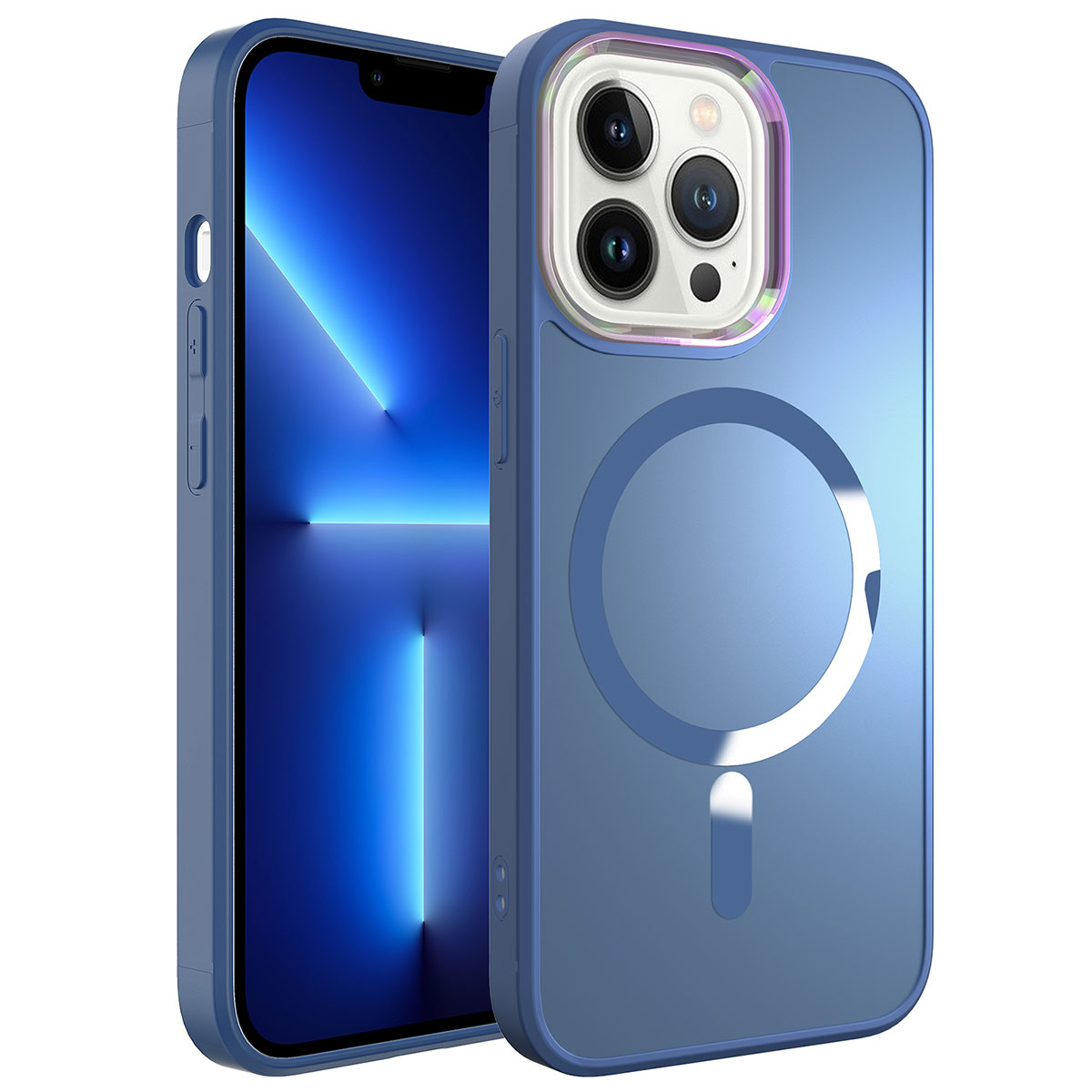 Apple iPhone 13 Pro Kılıf M-safe Wireless Şarj Özellikli Zore Stil Kapak