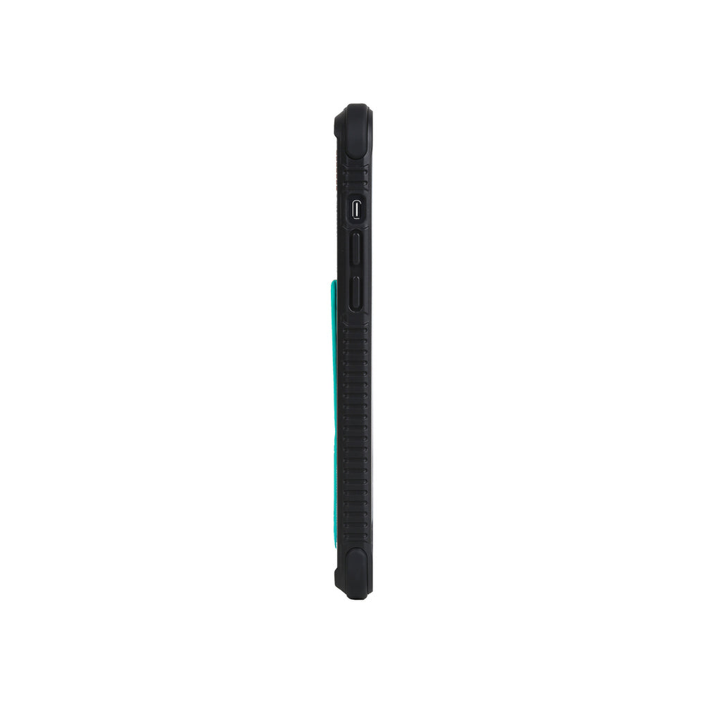 Apple iPhone 13 Pro Case SkinArma Stand Leather Look Shingoki Cover Turquoise 