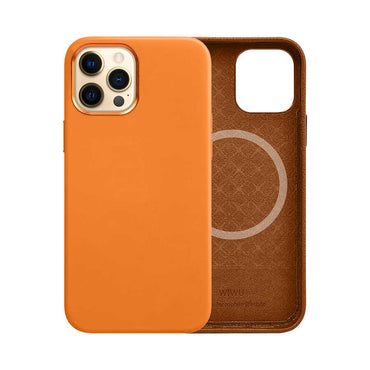 Apple iPhone 13 Pro Case Wiwu M-safe Magnetic Cover Brown 
