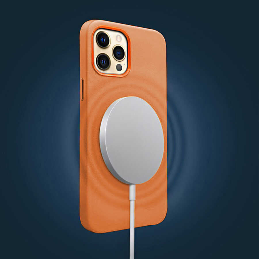 Apple iPhone 13 Pro Case Wiwu M-safe Magnetic Cover Brown 