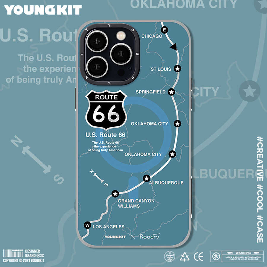Apple iPhone 13 Pro Case YoungKit Highroad Series Cover Blue 