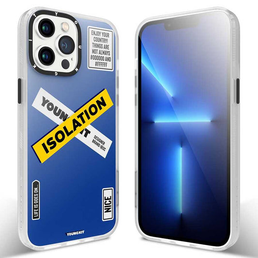 Apple iPhone 13 Pro Case YoungKit Holiday Series Cover Blue 