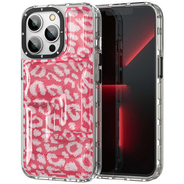 Apple iPhone 13 Pro Case YoungKit Leopard Article Series Cover Pink 