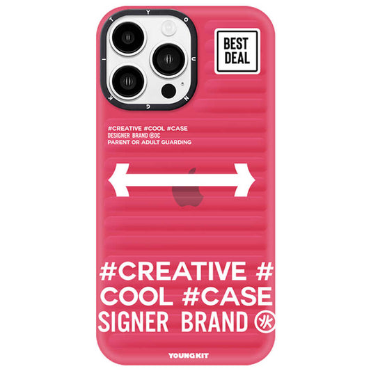 Apple iPhone 13 Pro Case YoungKit Luggage FireFly Series Cover Pink 