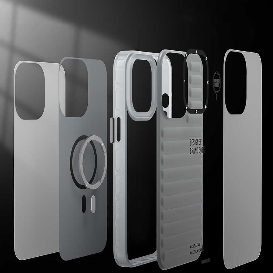 Apple iPhone 13 Pro Case YoungKit Plain Colored Series Cover Silver 