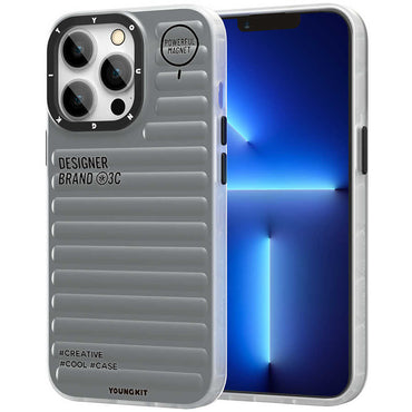 Apple iPhone 13 Pro Case YoungKit Plain Colored Series Cover Gray 