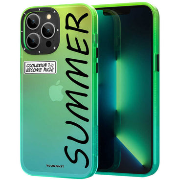 Apple iPhone 13 Pro Case YoungKit Summer Series Cover Green 