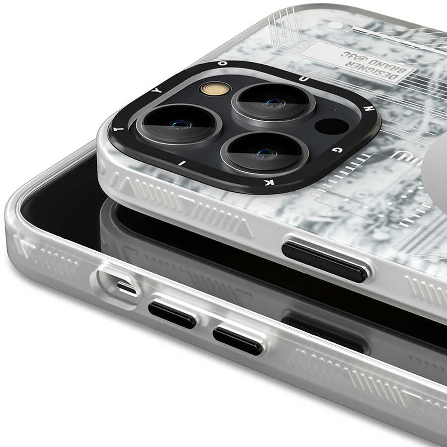 Apple iPhone 13 Pro Case YoungKit Technology Series Cover White 