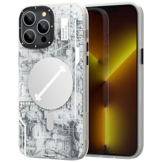 Apple iPhone 13 Pro Case YoungKit Technology Series Cover White 