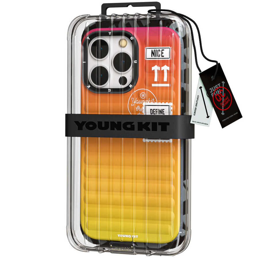 Apple iPhone 13 Pro Case YoungKit The Secret Color Series Cover Orange 