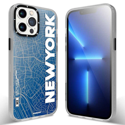 Apple iPhone 13 Pro Case YoungKit World Trip Series Cover New York 