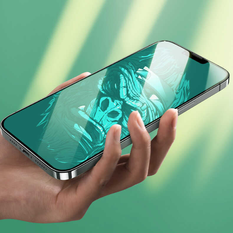 Apple iPhone 13 Pro Max Benks Little KingKong Anti-Blue Light Glass Screen Protector Black 