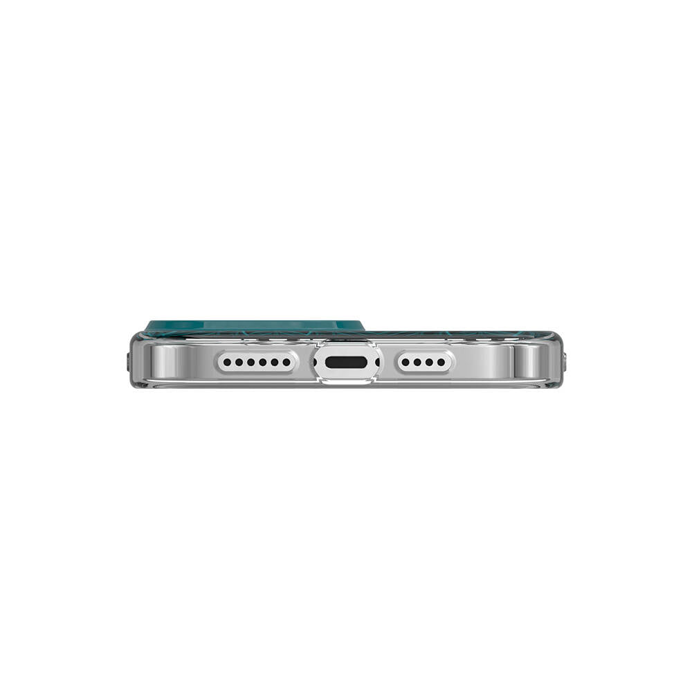 Apple iPhone 13 Pro Max Kılıf Çift IMD Baskılı Lisanslı Switcheasy Artist Aurora Kapak Yeşil