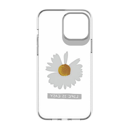 Apple iPhone 13 Pro Max Kılıf Çift IMD Baskılı Lisanslı Switcheasy Artist Daisy Kapak Renksiz